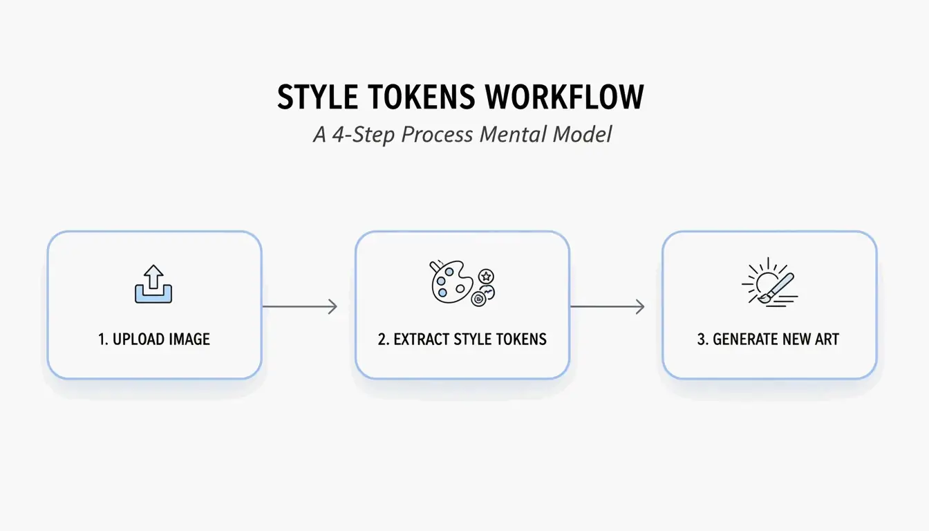 Kernworkflow in 3 stappen: Upload -> Tokens Extraheren -> Nieuw Genereren