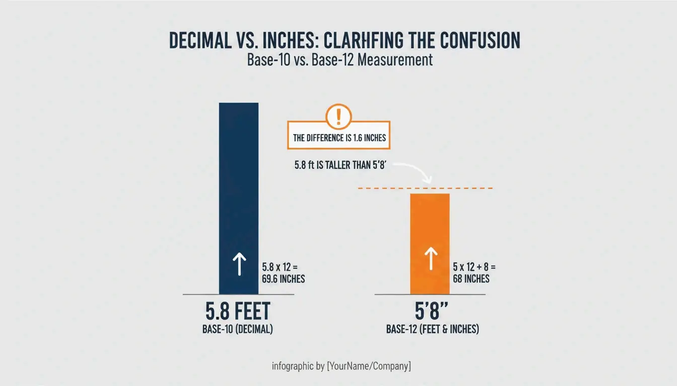 5.8 feet'in neden 5'8
